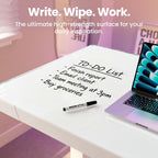One Piece Standing Desk with Drawer Walnut