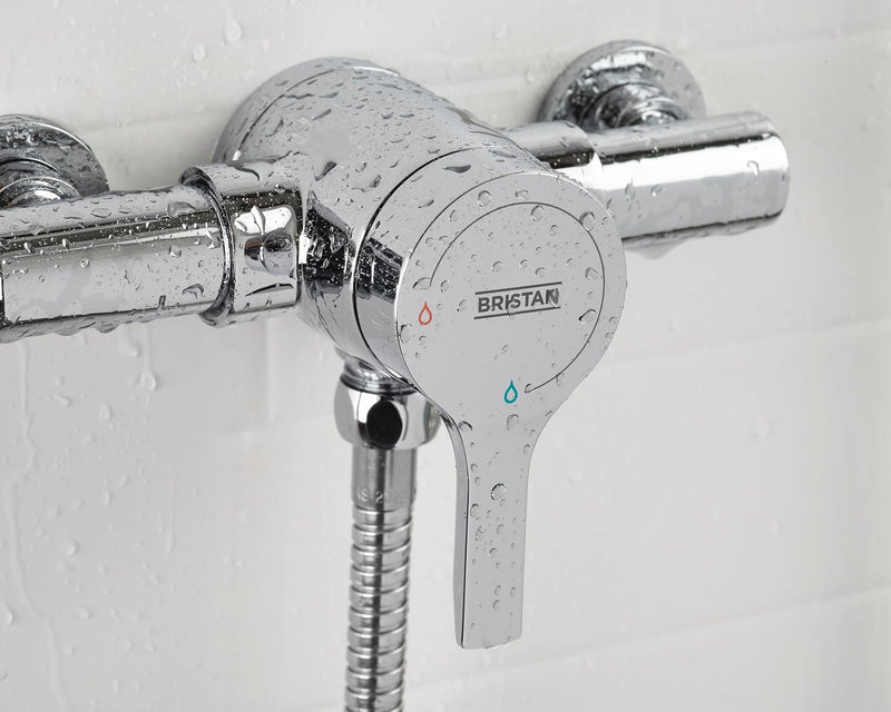 Onza Thermostatic Exposed Shower Valve with Riser Kit