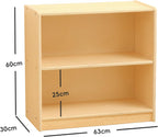 Oook Montessori Shelf 5-Section Wooden Storage Cabinet 2-Shelf