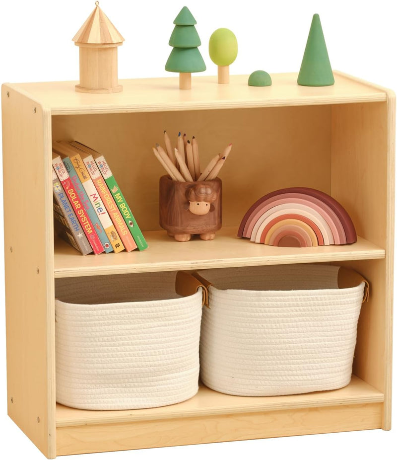 Shelf 5-Section Wooden Storage Cabinet 2-Shelf Toy Organisers