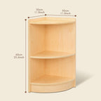 Oook Montessori Shelf 5-Section Wooden Storage Cabinet 2-Shelf