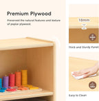 Oook Montessori Shelf 5-Section Wooden Storage Cabinet 2-Shelf
