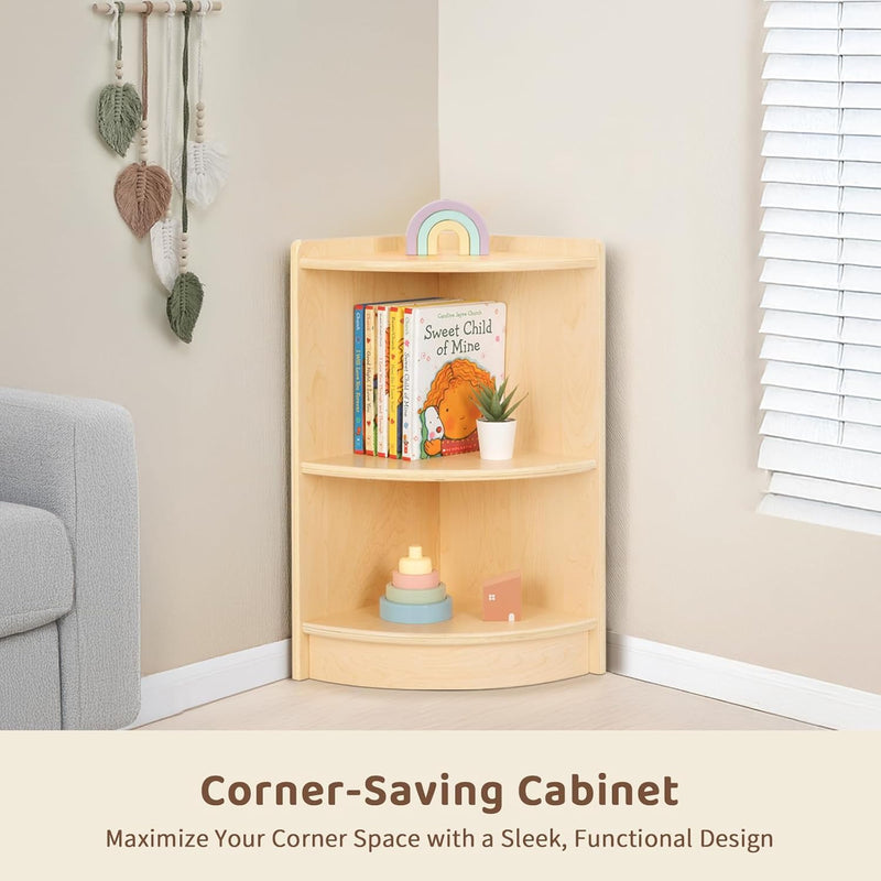 Shelf 5-Section Wooden Storage Cabinet 2-Shelf Toy Organisers