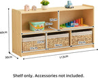 Oook Montessori Shelf 5-Section Wooden Storage Cabinet 2-Shelf