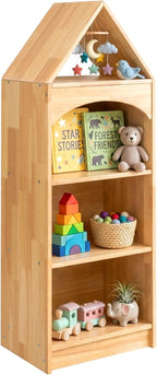 Kids Bookshelf 3-Tier Toy Organisers and Storage Wood