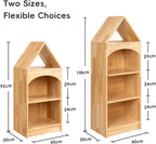 Kids Bookshelf 3-Tier Toy Organisers and Storage Wood
