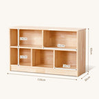 Kids Bookshelf 3-Tier Toy Organisers and Storage Wood