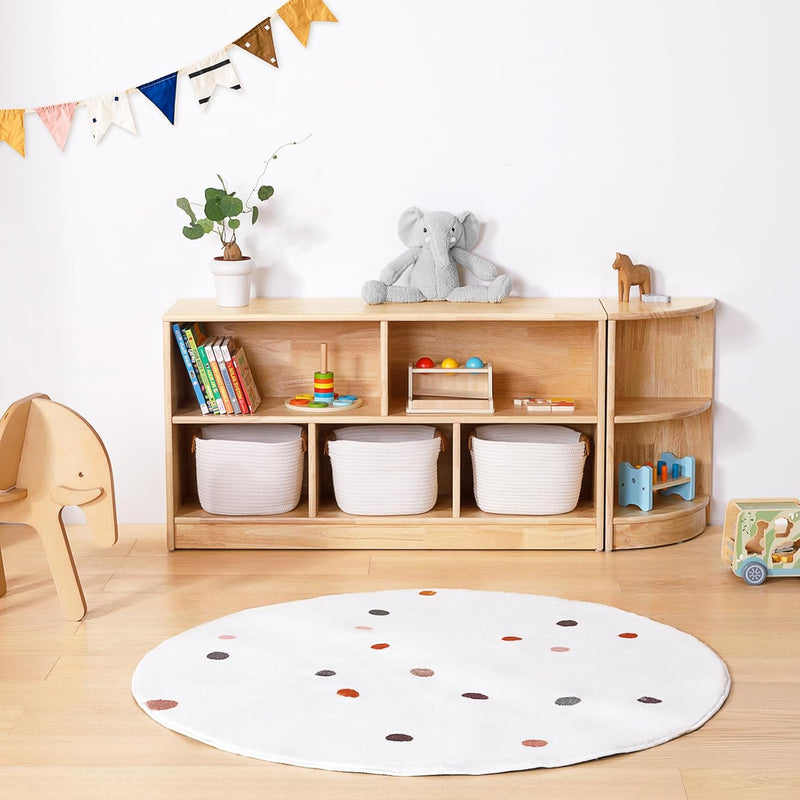 Kids Bookshelf 3-Tier Toy Organisers and Storage Wood