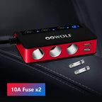 Oowolf Quick Charge 3.0 Cigarette Lighter Adapter 180W