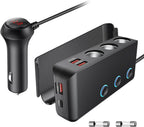 Oowolf Quick Charge 3.0 Cigarette Lighter Adapter 180W