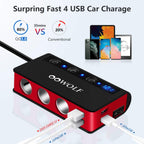 Oowolf Quick Charge 3.0 Cigarette Lighter Adapter 180W