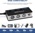 Oowolf Quick Charge 3.0 Cigarette Lighter Adapter 180W