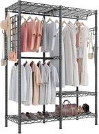 Open Wardrobe Closet Organiser 117.5x43x193.5CM Free Standing