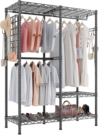 Open Wardrobe Closet Organiser 117.5x43x193.5CM Free Standing