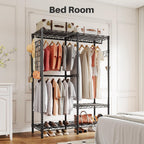 Open Wardrobe Closet Organiser 117.5x43x193.5CM Free Standing