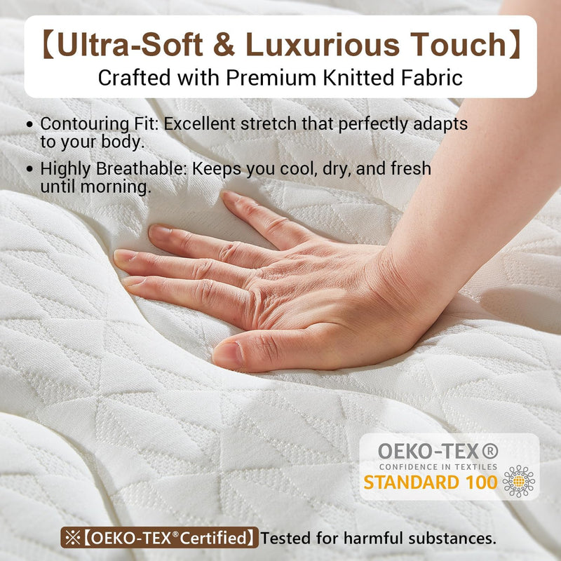 Orthopaedic Mattress for Back Pain Relief 10.6 Inch
