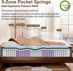 Orthopaedic Mattress for Back Pain Relief 10.6 Inch
