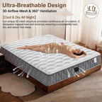 Orthopaedic Mattress for Back Pain Relief 10.6 Inch