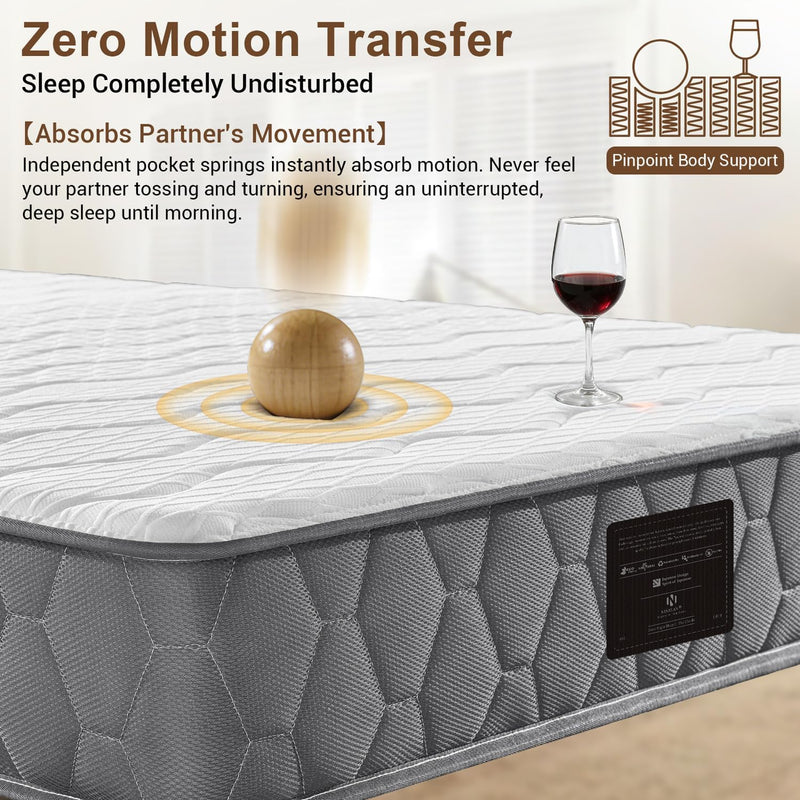 Orthopaedic Mattress for Back Pain Relief 10.6 Inch