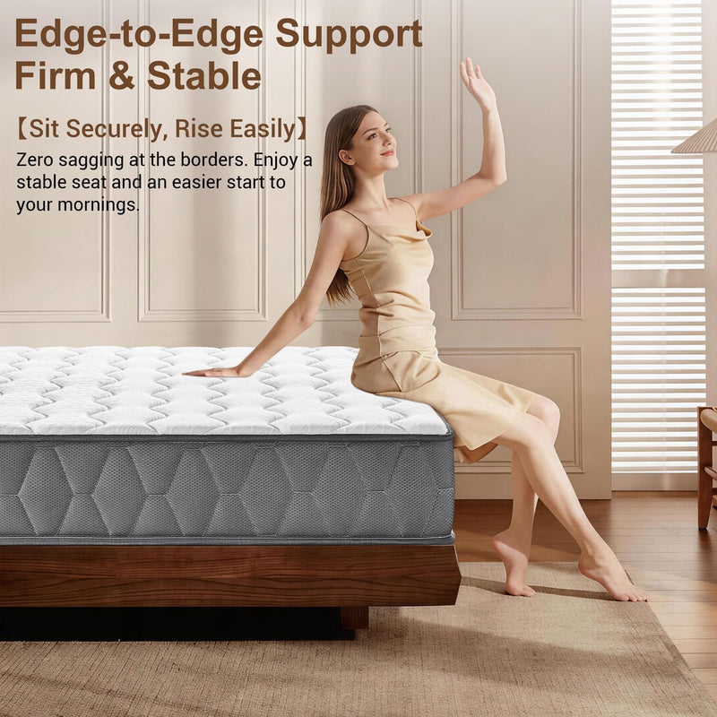 Orthopaedic Mattress for Back Pain Relief 10.6 Inch