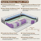 Orthopaedic Mattress for Back Pain Relief 10.6 Inch
