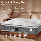 Orthopaedic Mattress for Back Pain Relief 10.6 Inch