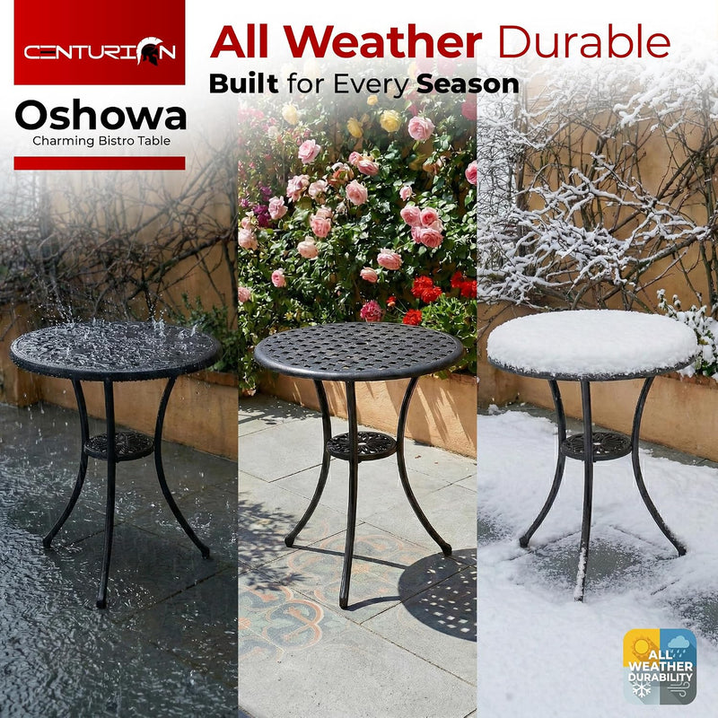 Oshowa Garden and Patio Cast Aluminium Bistro Table