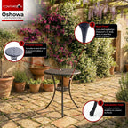 Oshowa Garden and Patio Cast Aluminium Bistro Table