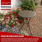 Oshowa Garden and Patio Cast Aluminium Bistro Table