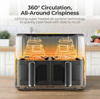 Ostba Appliance Dual Air Fryer 4+4L Zone