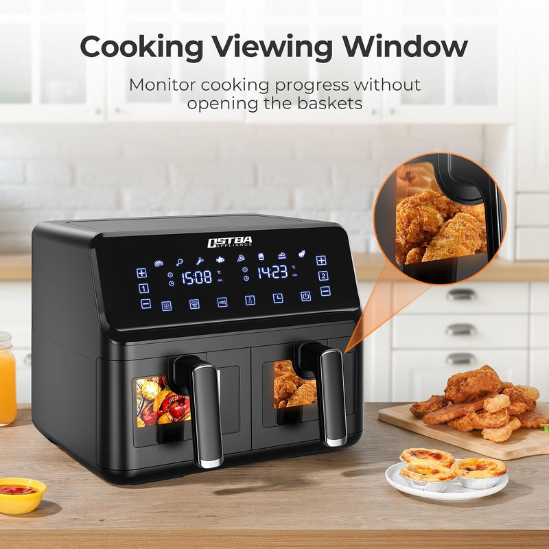Ostba Appliance Dual Air Fryer 4+4L Zone