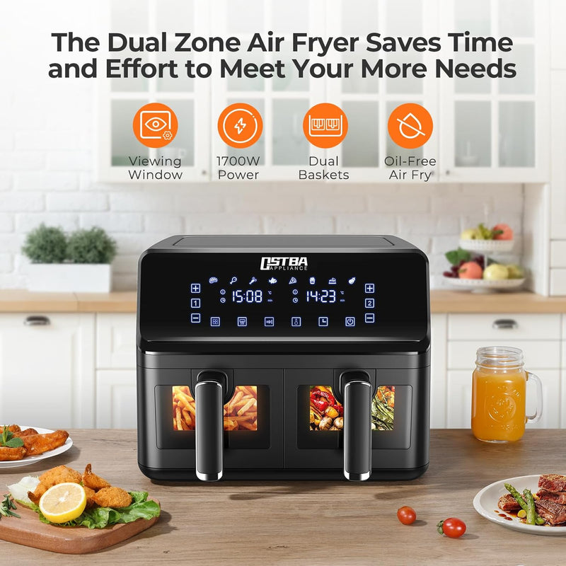 Ostba Appliance Dual Air Fryer 4+4L Zone