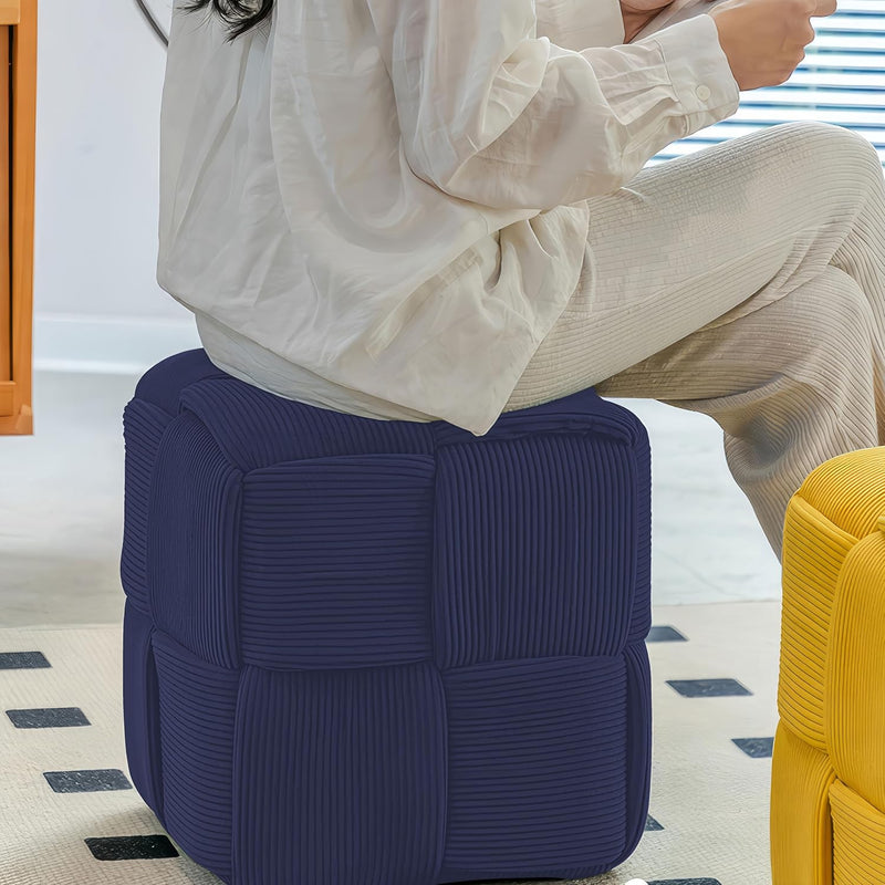 Ottoman Foot Rest Soft and Comfortable Square Corduroy