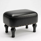 Ottoman Leather Foot Rest with Thicker Foam Padded
