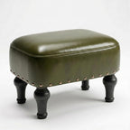 Ottoman Leather Foot Rest with Thicker Foam Padded
