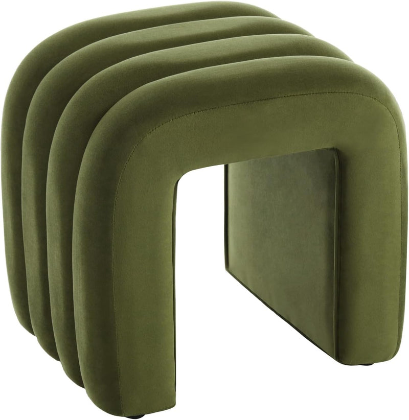 Arched Ottoman Foot Stool 45CM Height Upholstered Pouffe