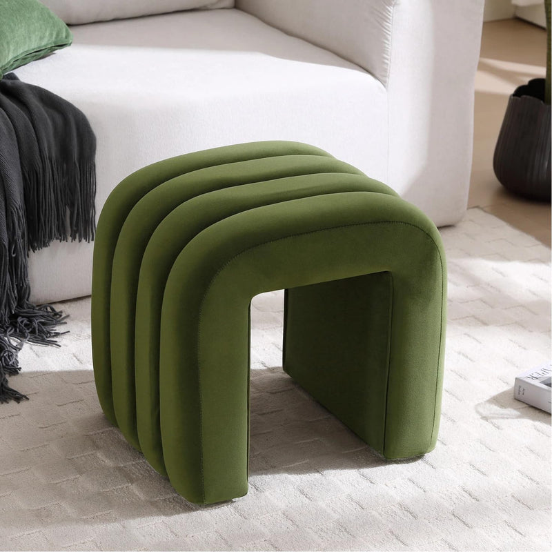 Arched Ottoman Foot Stool 45CM Height Upholstered Pouffe
