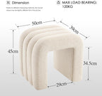 Arched Ottoman Foot Stool 45CM Height Upholstered Pouffe