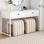 Arched Ottoman Foot Stool 45CM Height Upholstered Pouffe