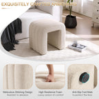 Arched Ottoman Foot Stool 45CM Height Upholstered Pouffe
