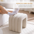 Arched Ottoman Foot Stool 45CM Height Upholstered Pouffe