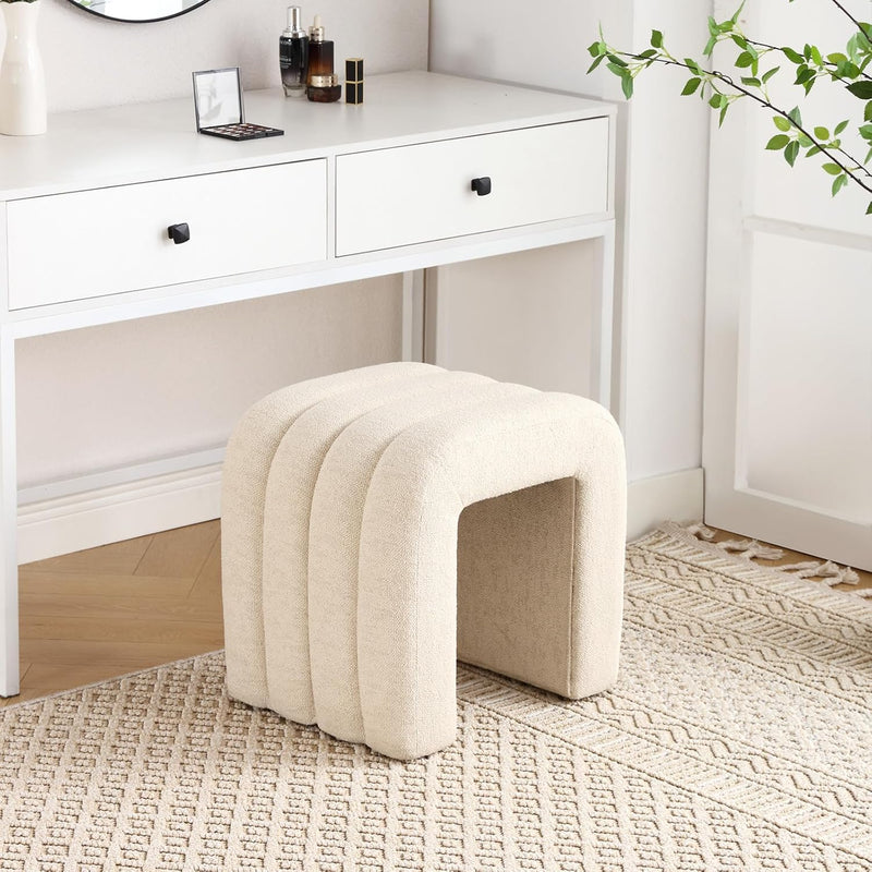 Arched Ottoman Foot Stool 45CM Height Upholstered Pouffe