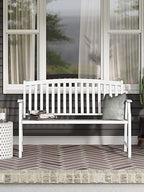 Outdoor Bench Garden with Anti-Rust Aluminium Steel Metal