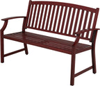 Outdoor Bench Garden with Anti-Rust Aluminium Steel Metal