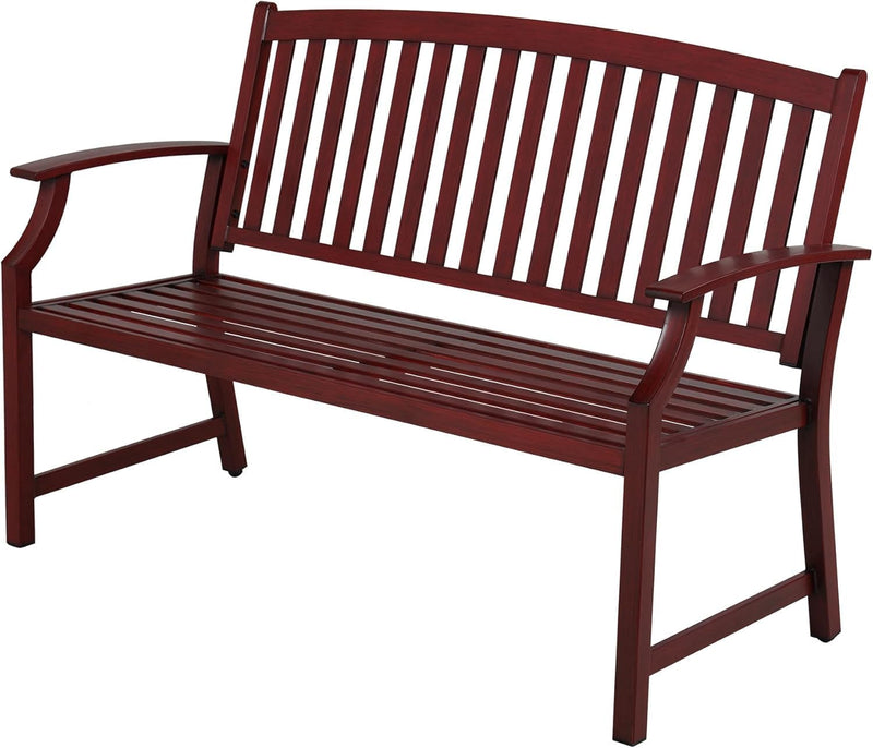 Outdoor Bench Garden with Anti-Rust Aluminium Steel Metal