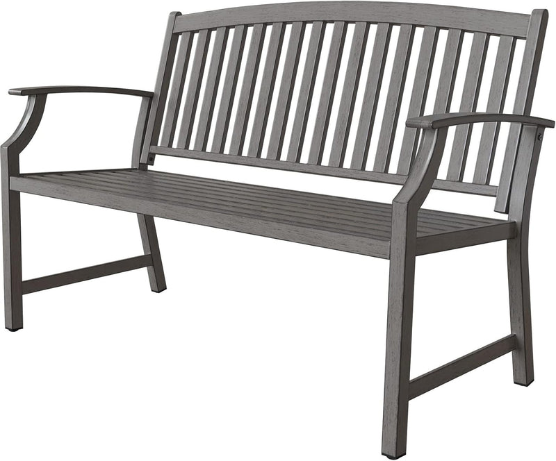 Outdoor Bench Garden with Anti-Rust Aluminium Steel Metal