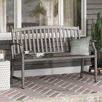 Outdoor Bench Garden with Anti-Rust Aluminium Steel Metal