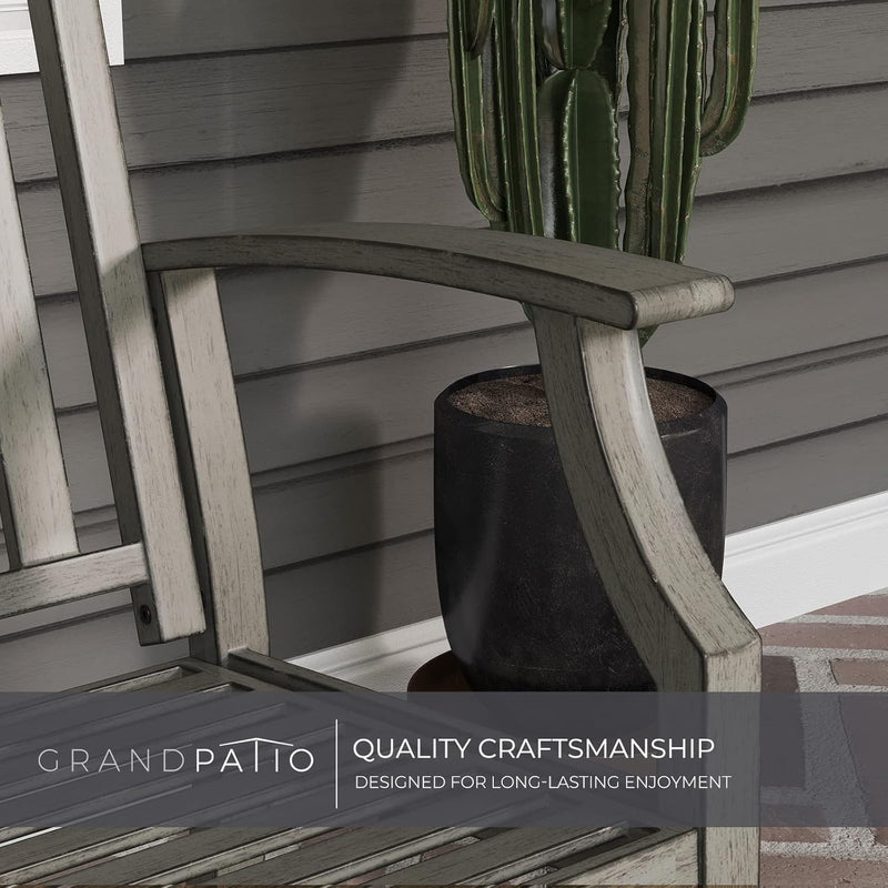 Outdoor Bench Garden with Anti-Rust Aluminium Steel Metal