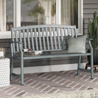 Outdoor Bench Garden with Anti-Rust Aluminium Steel Metal