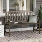 Outdoor Bench Garden with Anti-Rust Aluminium Steel Metal